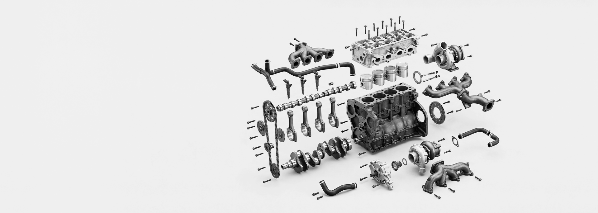 Peças de motor diesel